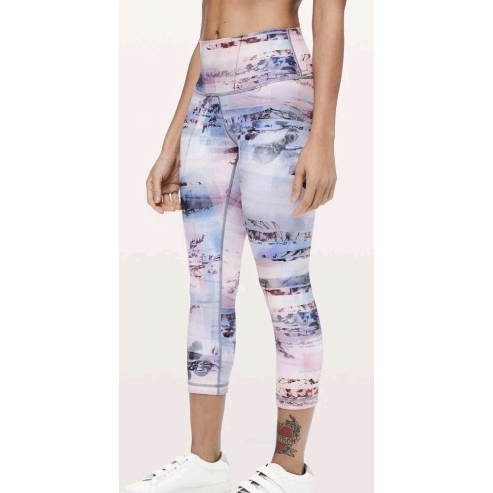 Lululemon Wunder Under Crop High-Rise Luxtreme 21"Gym Woman 10 Legging EUC